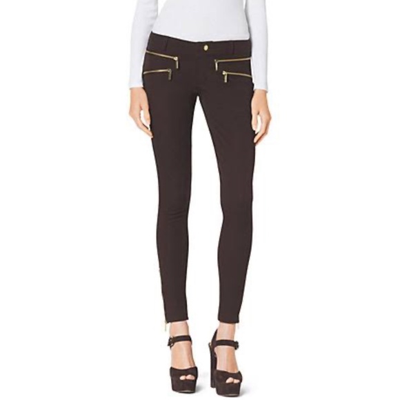 MICHAEL Michael Kors Women’s Black Skinny Jeans with decorative zips Size 00 - Picture 1 of 11